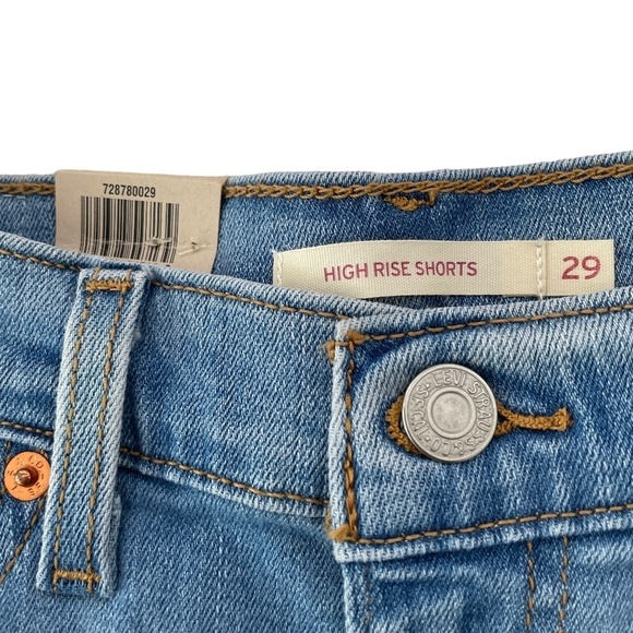 NWT Levi's High Rise Jean Shorts Cutoff - Picture 4 of 10
